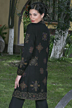 Lade das Bild in den Galerie-Viewer, WINTER PALACE - Mantel schwarz/bunt