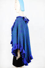 Lade das Bild in den Galerie-Viewer, SELVA - Ruana - blau/türkis