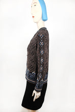 Lade das Bild in den Galerie-Viewer, SARA - Cardigan - grau/blau