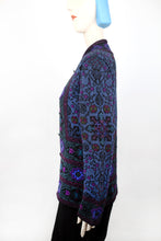 Lade das Bild in den Galerie-Viewer, BOHEMIA - Long Cardigan blau/bunt