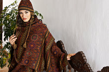 Lade das Bild in den Galerie-Viewer, MANDALA - Ruana - rost/bunt