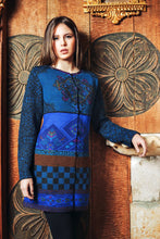 Lade das Bild in den Galerie-Viewer, COLLAGE - Kurzmantel blau/bunt