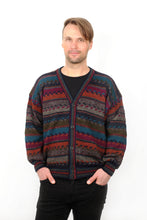 Lade das Bild in den Galerie-Viewer, IRLANDA - V Cardigan petrol/rost