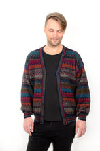 Lade das Bild in den Galerie-Viewer, IRLANDA - V Cardigan petrol/rost