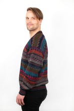 Lade das Bild in den Galerie-Viewer, IRLANDA - V Cardigan petrol/rost