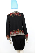 Lade das Bild in den Galerie-Viewer, ROSETO - Swing Cardigan schwarz/grau