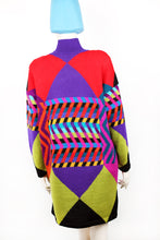 Lade das Bild in den Galerie-Viewer, OP-ART - Dress - lila/bunt