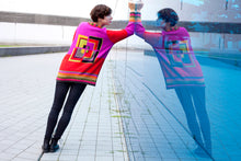 Lade das Bild in den Galerie-Viewer, LABYRINTH - Long Pullover - pink/bunt