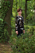 Lade das Bild in den Galerie-Viewer, ENRIQUETA - Cardigan - schwarz/weiß